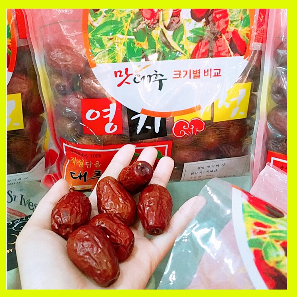 Táo đỏ TÚI sấy khô Hàn Quốc loại 1 gói 500g( Date MỚI)