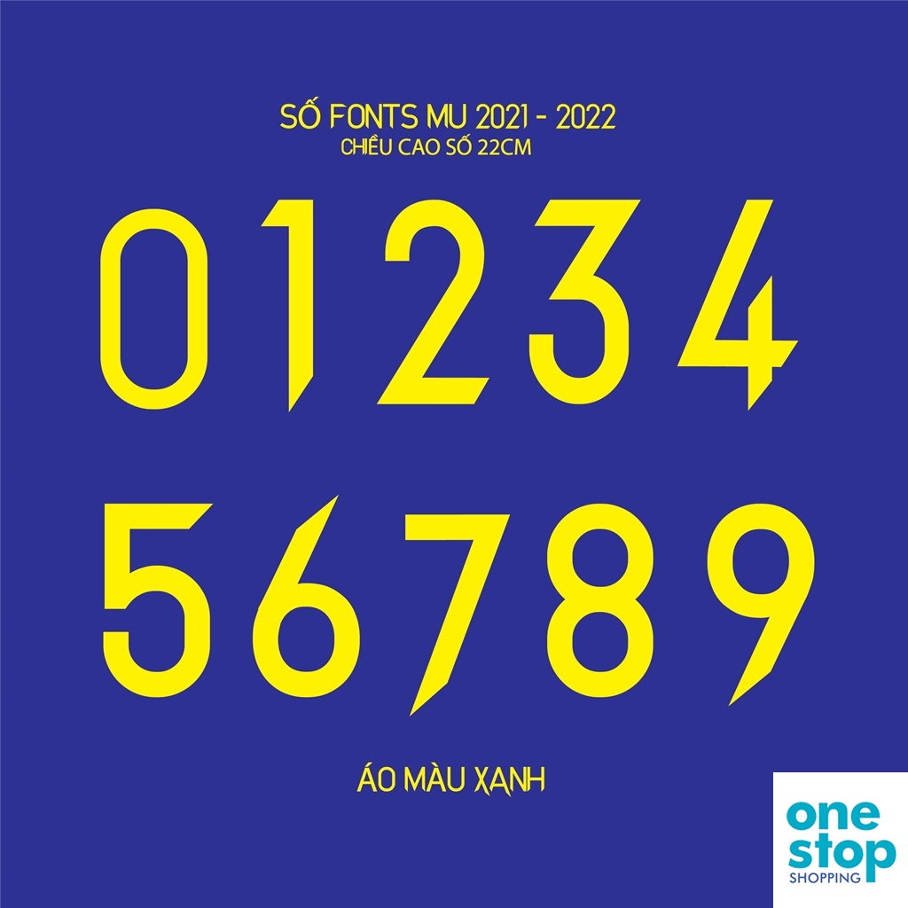 Tên số bóng đá FONTS đội MU One shop