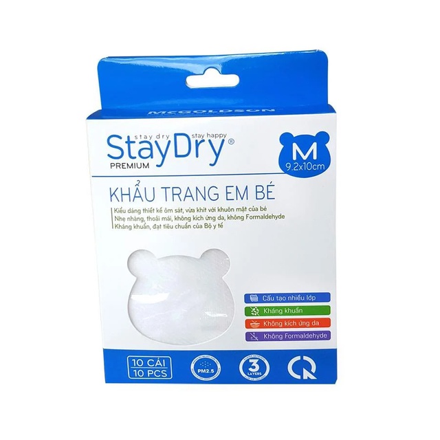 Khẩu trang em bé Staydry