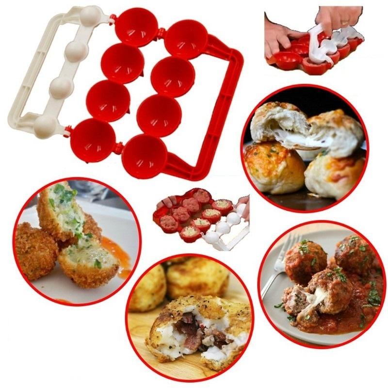 Bộ 4 dụng cụ làm thịt viên stuffed ball maker đa năng dùng để làm thịt viên , chả viên hay cơm nắm… [SALE LỚN]