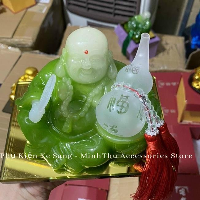 Tượng Phật Ngọc Di Lặc Hồ Lô Để Xe Ô Tô