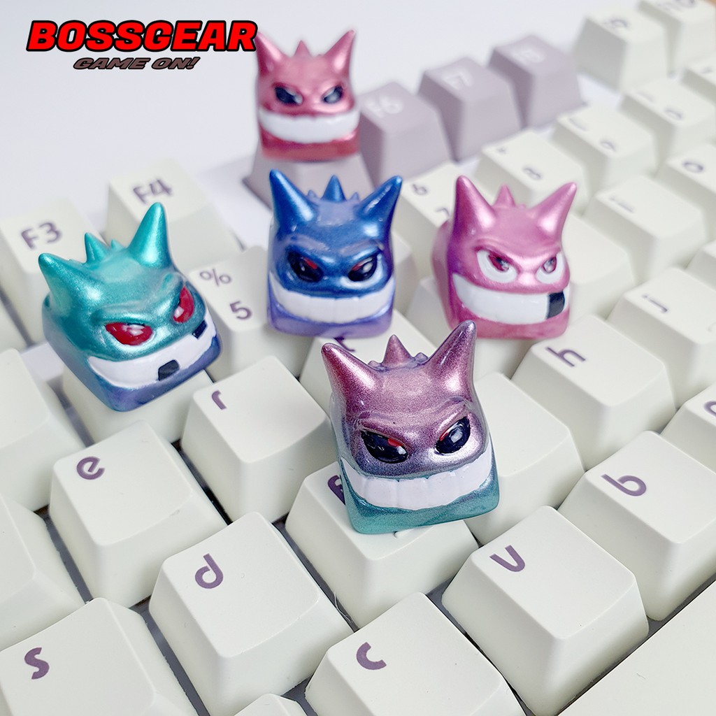 [Mã SKAMSALE03 giảm 10% đơn 200k] Keycap Lẻ Hình Gengar Bóng Ma cực đẹp ( keycap resin độc lạ )( Keycap Artisan )