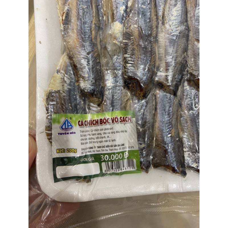 Cá Trích Khô Lột Vỏ Sạch 200gr