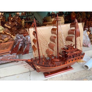 Thuyền buồm gỗ - dài 80cm