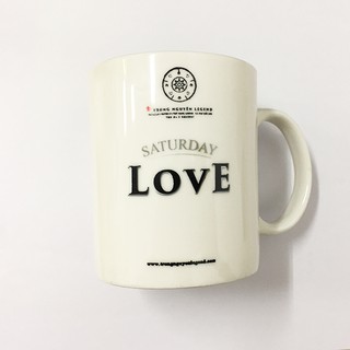 Cốc Sứ Trắng Dung Tích 350ml Trung Nguyên Legend Ngày Thứ 7 Love
