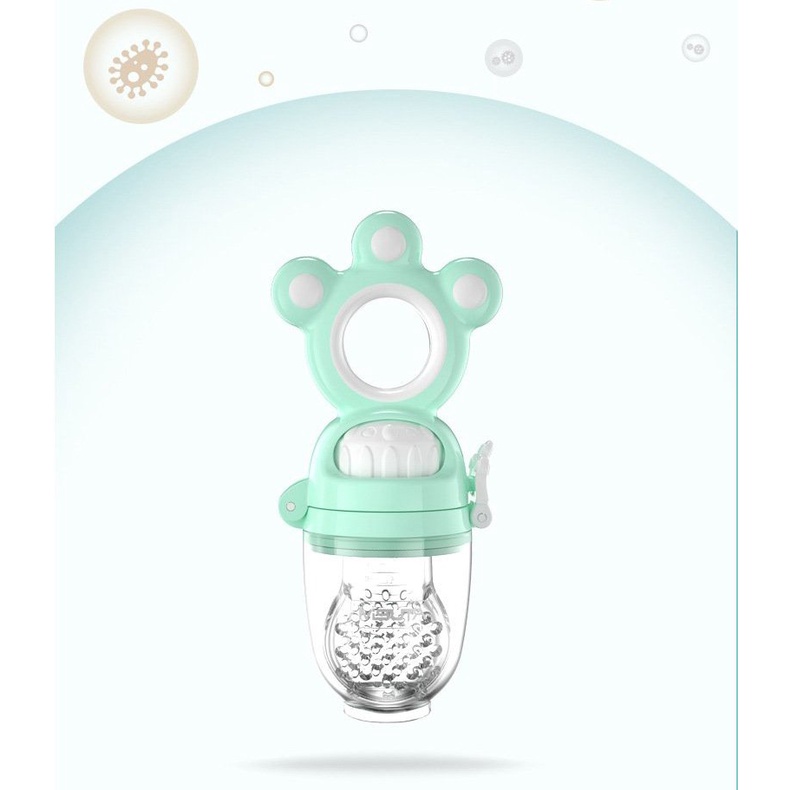 Túi Nhai Ăn Dặm MISUTA Chống Hóc Cho Bé 3 Size Chất Liệu Silicon An Toàn - Little Bear