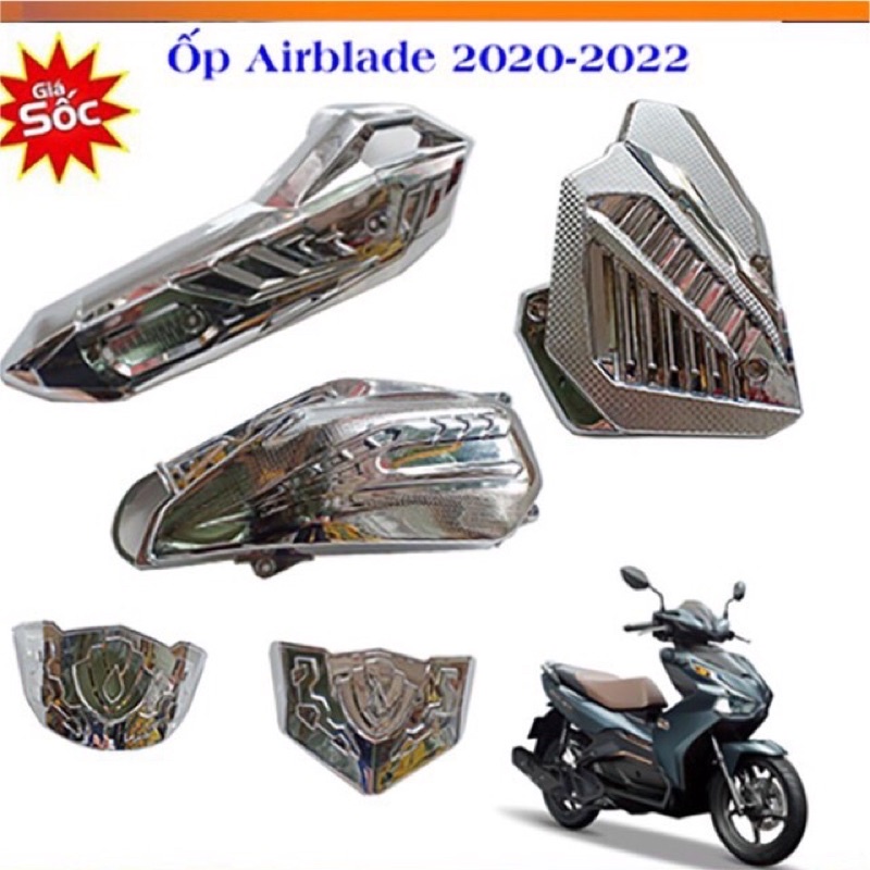 ốp trang trí air blade ab airblade 2020 2021 2022 ( lắp chung) crom