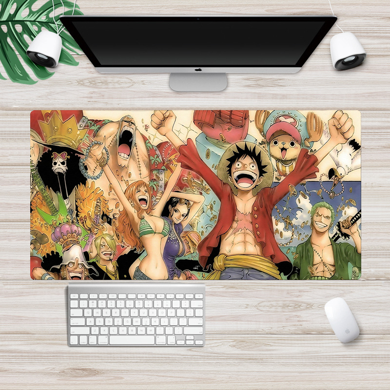 Miếng Lót Chuột Chống Trượt Hình Nhân Vật Phim One Piece 10% 30x60cm
