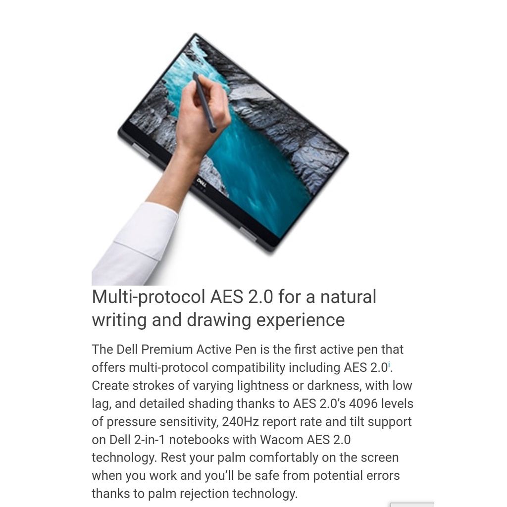 Bút cảm ứng Dell Premium Active Pen - PN579X - Màu Đen - New SEAL