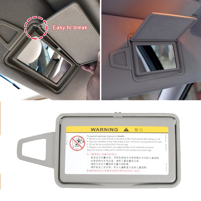 Ốp Gương Trang Điểm Màu Xám Cho Mercedes Benz E-Class W211 2003-2008