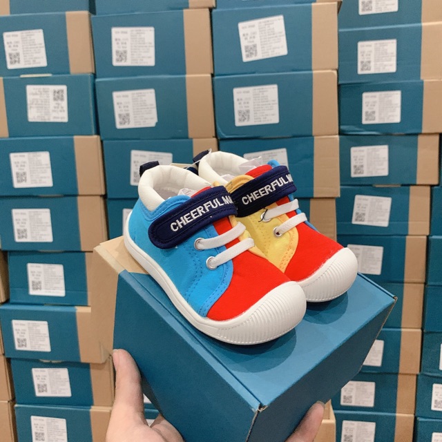 Giày trẻ em bún Mario Full box siêu nhẹ cho bé trai bé gái mã GM1