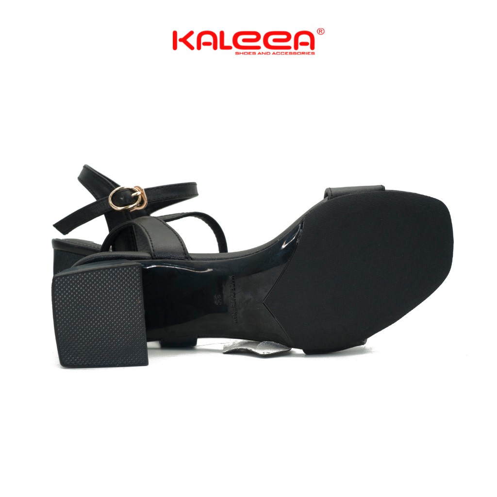 Giày Sandal Nữ KALEEA BK5078 - Thiết Kế Gót Trụ Vuông Cao 5 Phân Mũi Vuông