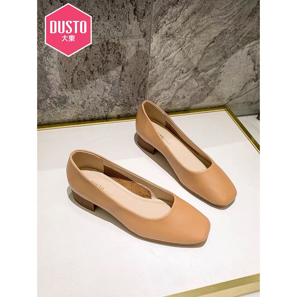 Giày công sở nữ Dusto da mềm, êm,nhẹ size 36 HugoCorner