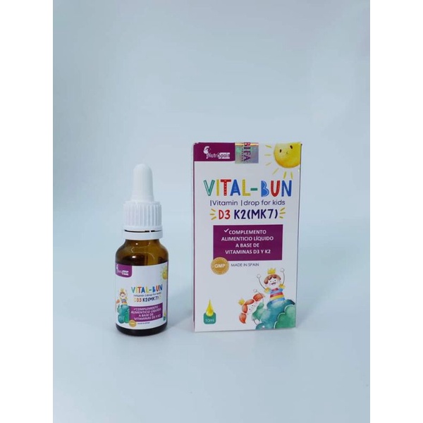 Vitalbun D3 K2 - Tăng cường hấp thu canxi tối đa, giúp xương răng chắc khoẻ