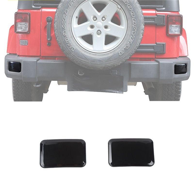 Miếng Dán Trang Trí Đèn Sương Mù Phía Sau Cho Jeep Wrangler JK 2007-2017