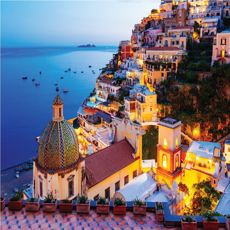 Bộ Tranh Ghép Xếp Hình 1000 Pcs Jigsaw Puzzle Amalfi Coast Rome Thú Vị Cao Cấp-H37