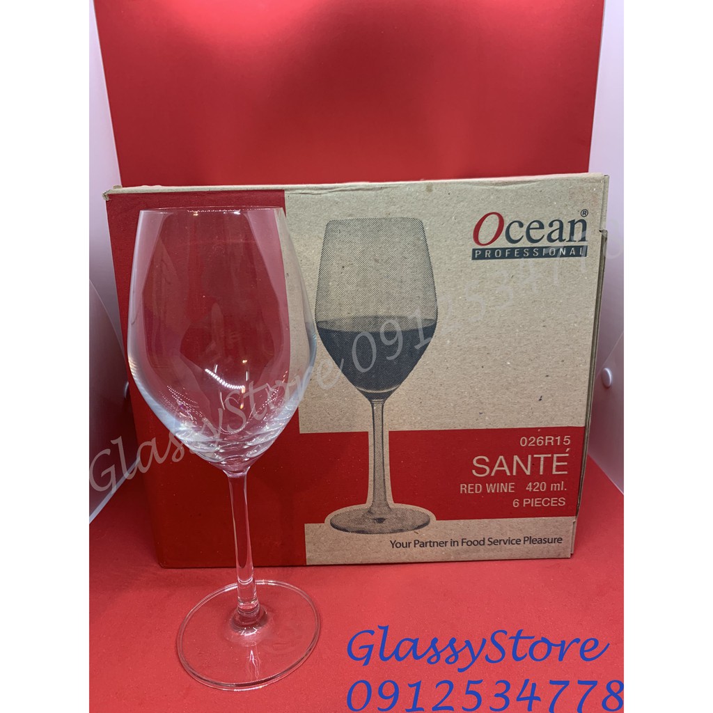 Ly  rượu vang thủy tinh Ocean Santé Red Wine - 420ml - 1026R15