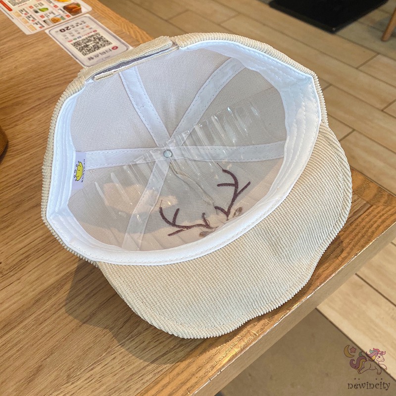 Mũ Lưỡi Trai Chống Nắng Hình Tuần Lộc Dễ Thương Cho Bé