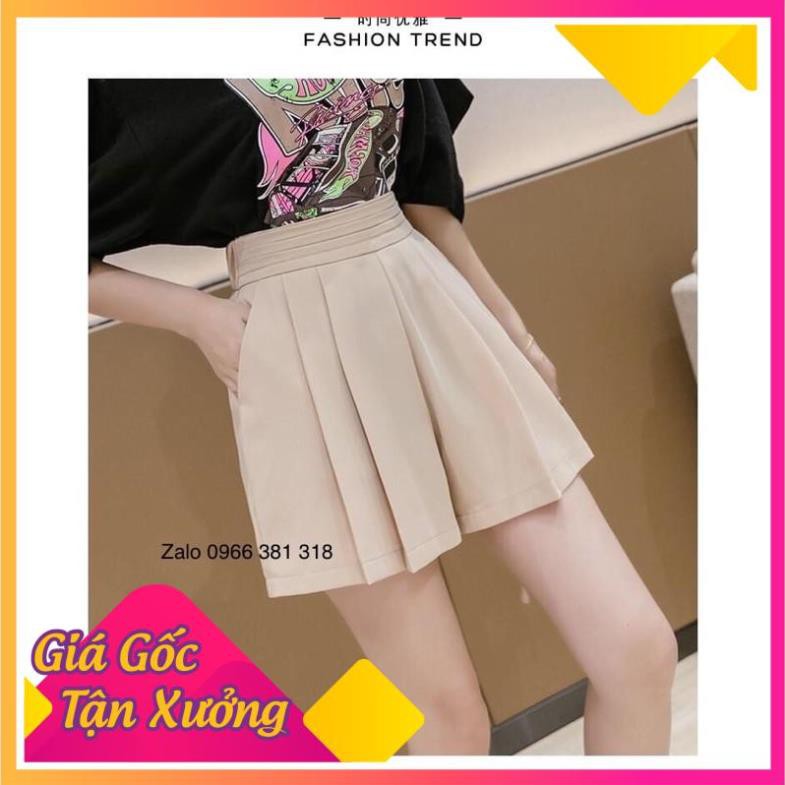MẶC LÀ SANG xả kho cắt lỗ hàng cao cấp mã C208 short nữ xếp ly cạp sang chảnh