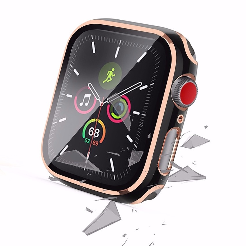 Kính cường lực bảo vệ toàn màn hình cho đồng hồ Iwatch 44mm 40mm 38mm 42mm 6 / Se / 5 / 4 / 3 / 2 / 1