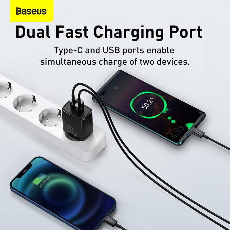Củ sạc nhanh nhỏ gọn Baseus Super Si Pro Quick Charger 20W