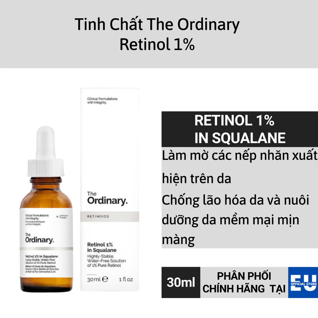 [Loại 30ml] Serum The Ordinary Retinol 1%/0.5% In Squalane