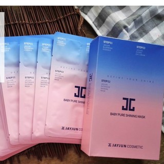1 Miếng Mặt Nạ Giấy JayJun Baby Pure Shining Mask (3 Step) 1 Hộp 10 Miếng