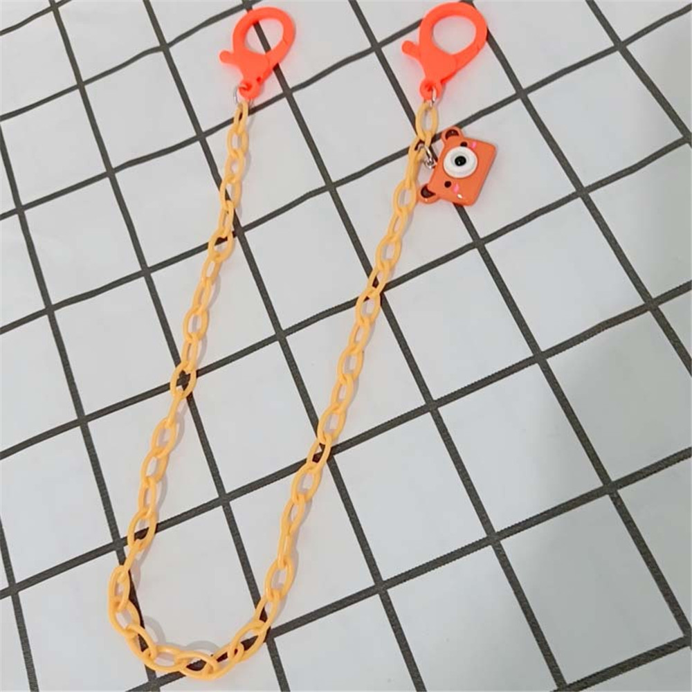 58cm Candy Color Acrylic Fashion Women Children Face Shield Chain Glasses Chain Anti-lost Lanyard Chain Jewelry