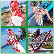 [HÀNG LOẠI 1]_Khăn Choàng Boho Họa Tiết Thổ Cẩm Đi Biển 1001 Công Dụng Hot Trend