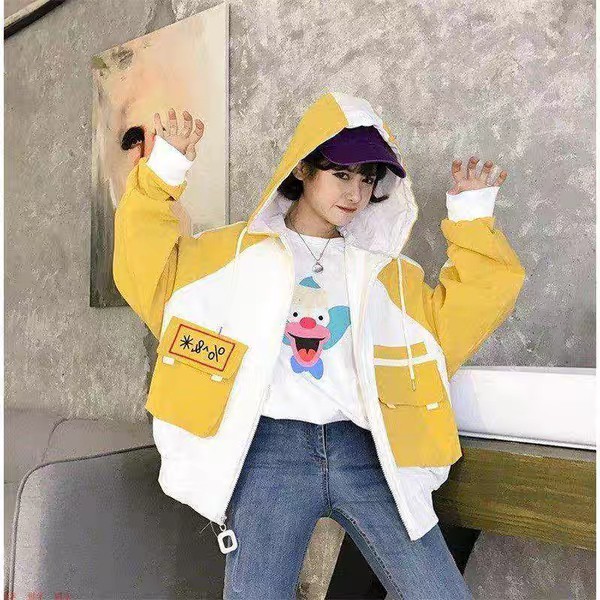 [Mã MASK2610K giảm 10K đơn từ 50K] [S01] Áo khoac dù nữ con mèo dễ thương - M131 | BigBuy360 - bigbuy360.vn