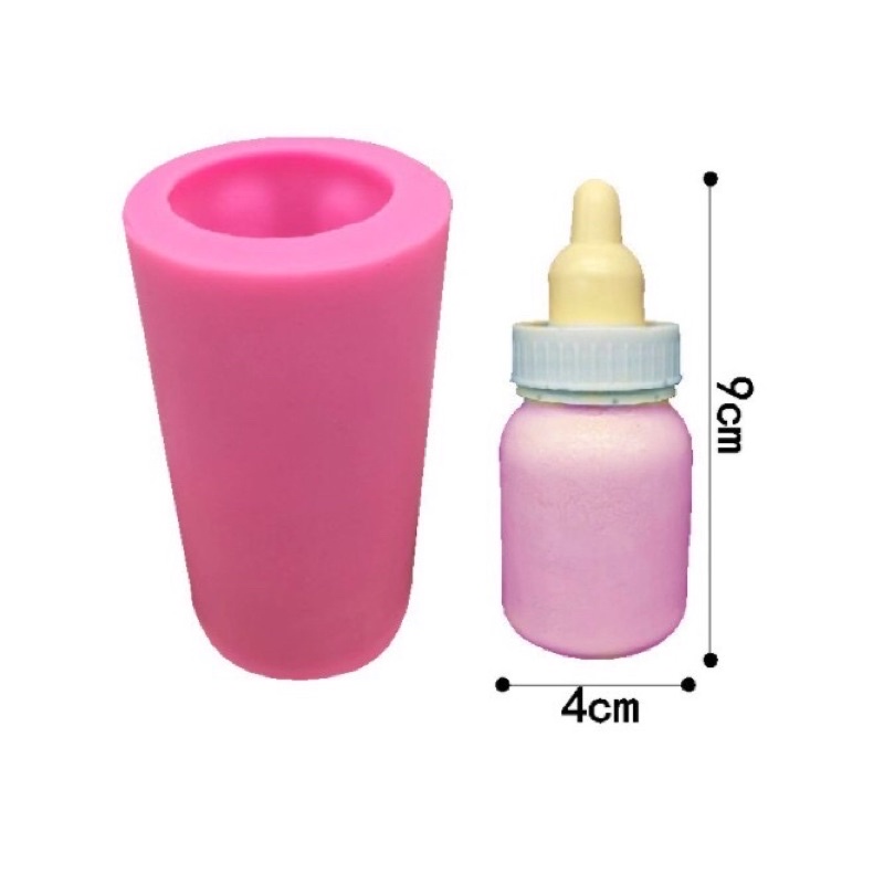 Khuôn silicon bình sữa làm bánh cao 9cm