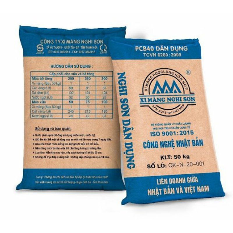 Xi măng xây dựng bán lẻ - buôn (1kg)