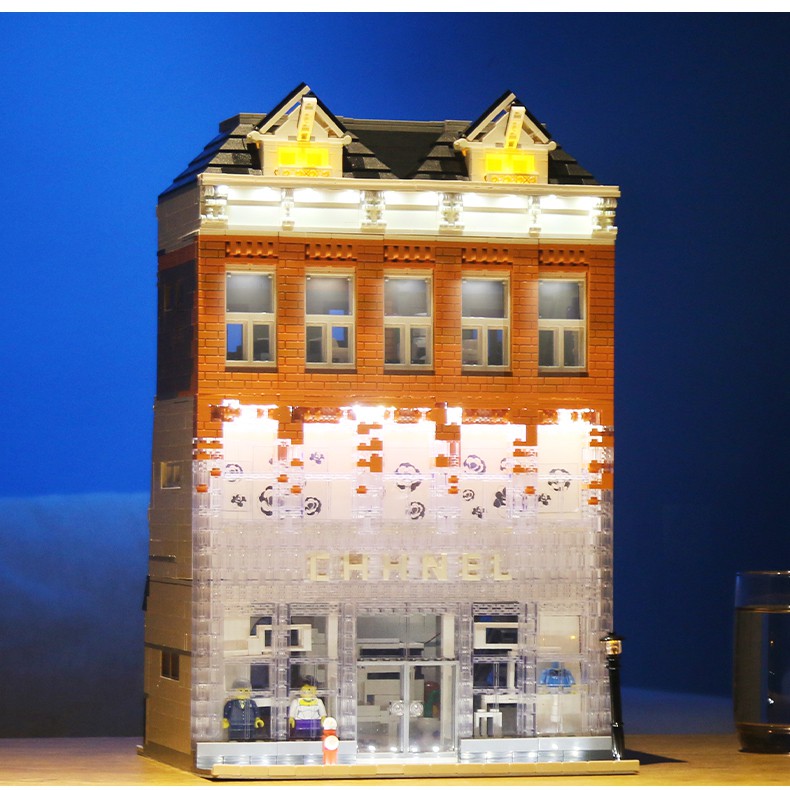 Đồ chơi Lắp ghép Mô hình Mould King 16021 MOC Crystal Palace with Light 3770Pcs Có đèn