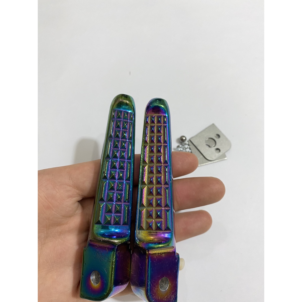 gác chân sau inox 7 màu dành cho wave 100 - 110