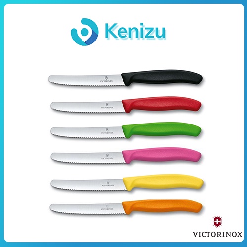 Dao gọt hoa quả Victorinox Swiss Made Thụy Sĩ, dao gọt trái cây sắc bén lưỡi răng cưa 11cm