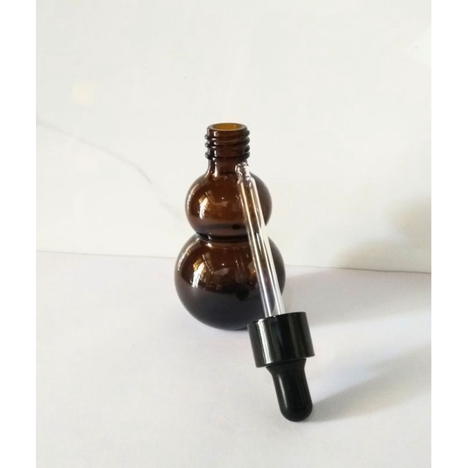 hồ lô 50ml thủy tinh nâu cao cấp làm quà biếu tặng kỷ niệm bạn bè chiết đựng tinh dầu