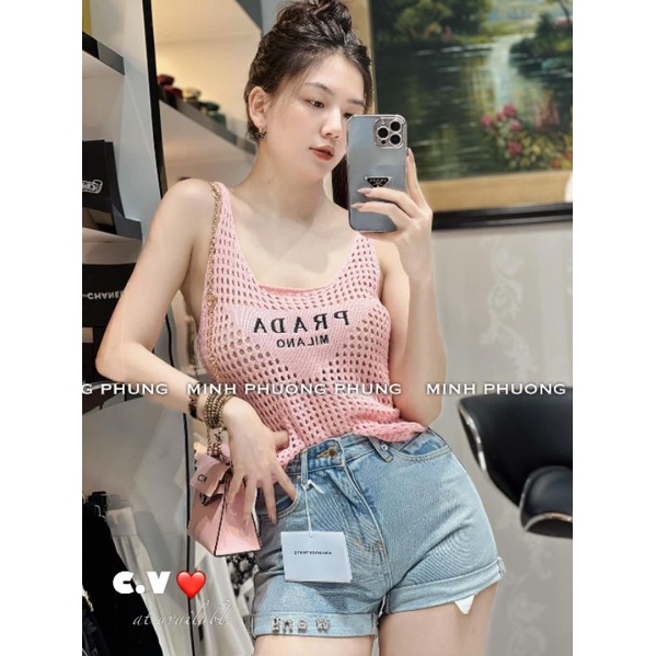 Áo prada lưới qccc