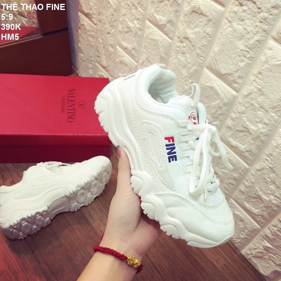 Giày sneaker nữ FINEEE Hot trend chất đẹp ( Tặng 2 đôi tất cổ ngắn Lali cao cấp + Ảnh chụp thật)