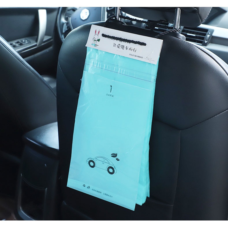 Túi Đựng Rác Trên Ô Tô, Và Túi Dự Phòng Khi Nôn Trên Xe -  Combo 50 Túi CARZONE.TOP