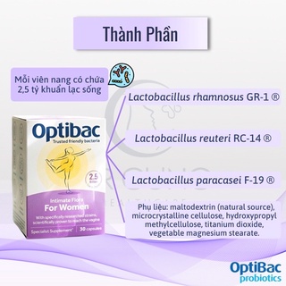 Men vi sinh Optibac tím (Optibac For Women)_30 viên