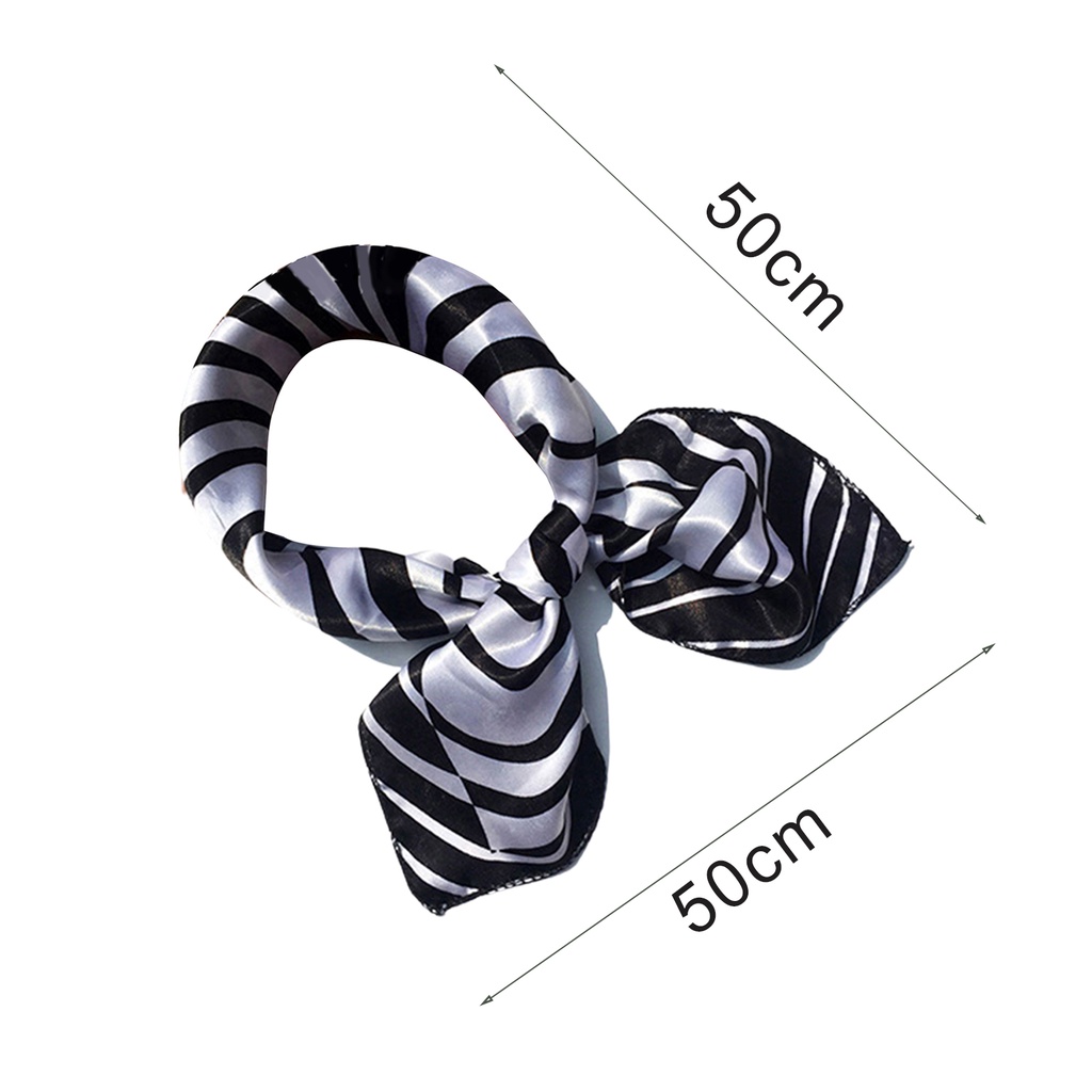 Khăn choàng cổ vải lụa satin mềm mại thời trang
