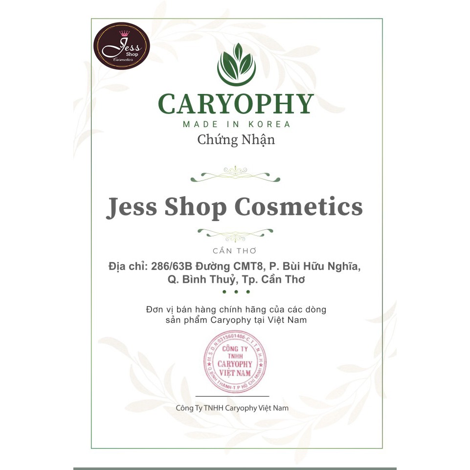 [Mini Size] Nước Tẩy Trang Sạch Sâu, Ngừa Mụn Caryophy Smart Cleansing Water 30ml và 60ml | BigBuy360 - bigbuy360.vn