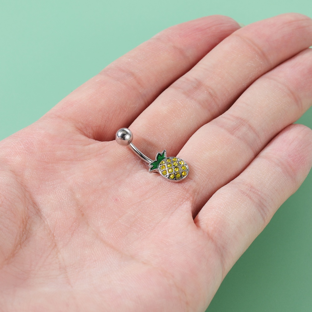 Khuyên Rốn 14g Làm Từ Thép Không Gỉ Hình Hoa / Bướm Kiểu Dáng Dễ Thương