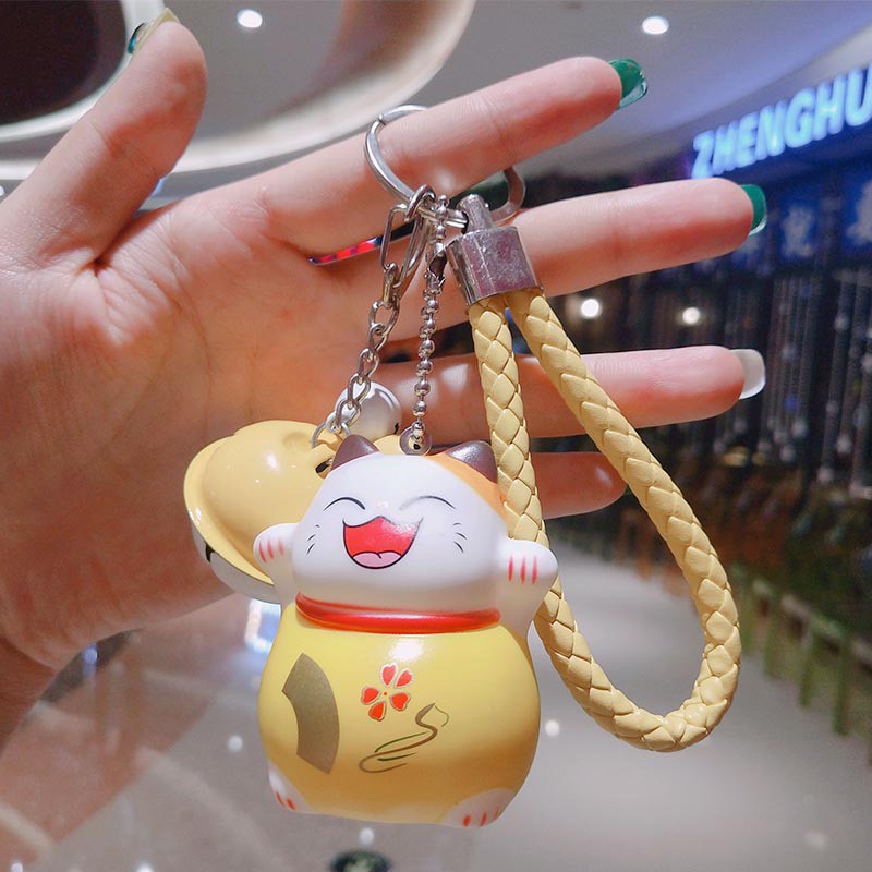 Móc khóa hình chú chó bulldog dễ thương, móc chìa khoá keychain cún dog nhiều màu