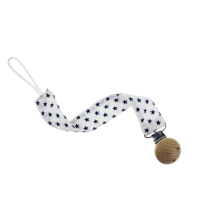 Giá Đỡ Núm Ti Giả Dạng Chuỗi Kẹp DIY Bằng Cotton Mềm Mịn Dành Cho Bé Sơ Sinh