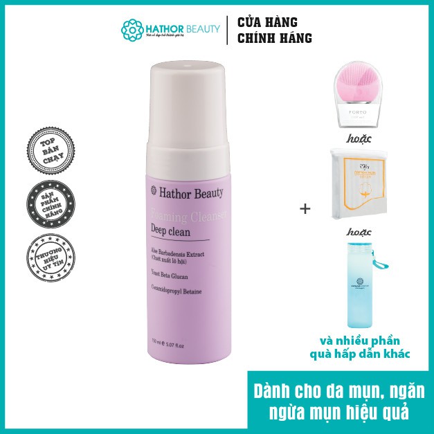 [ 𝐂𝐮̛̉𝐚 𝐇𝐚̀𝐧𝐠 𝐂𝐡𝐢́𝐧𝐡 𝐇𝐚̃𝐧𝐠] 𝑺𝒖̛̃𝒂 𝑹𝒖̛̉𝒂 𝑴𝒂̣̆𝒕 𝑻𝒂̣𝒐 𝑩𝒐̣𝒕- Foaming Cleanser 150ml| 𝐇𝐚𝐭𝐡𝐨𝐫 𝐁𝐞𝐚𝐮𝐭𝐲