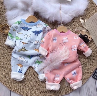 Set combo 3 Bộ nỉ bông cho bé