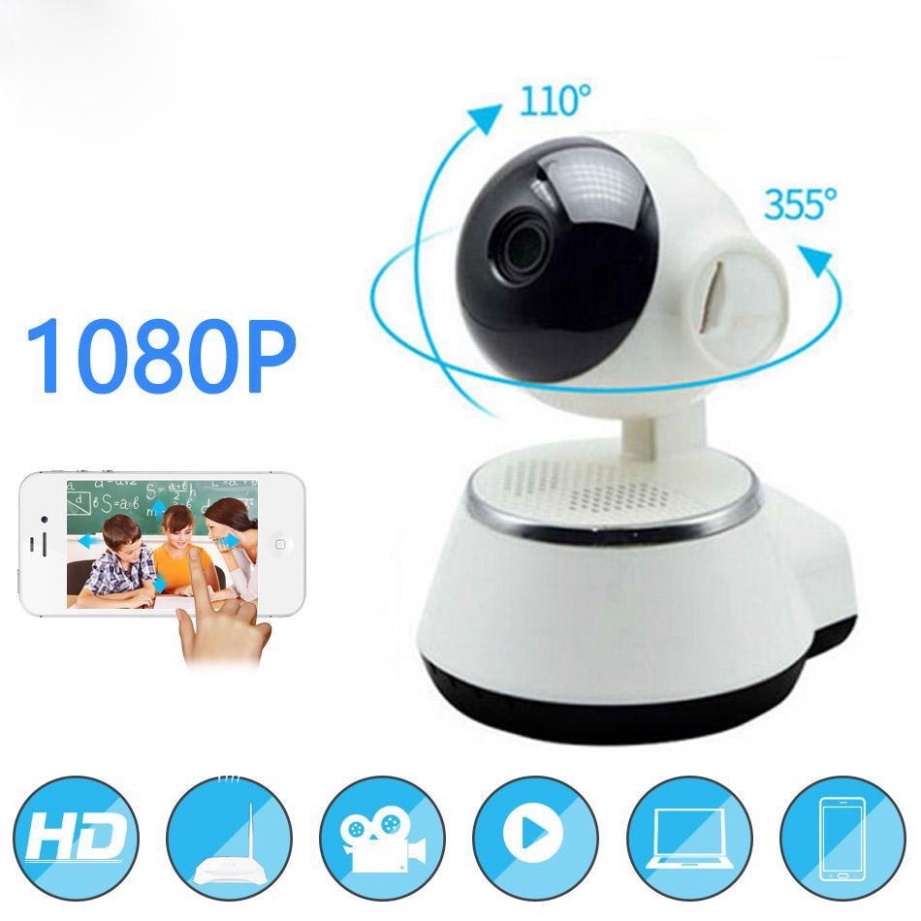 Camera Không Dây Thông Minh 360°FreeShipIP Wifi V380 Pro Full HD 1080p - Đàm Thoại 2 Chiều - Phát Hiện Chuyển Động