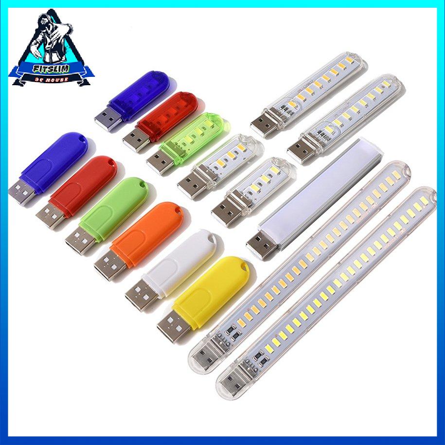 Mini 3LEDs 8LEDs USB LED Đèn ngủ Sách Đèn đọc sách Đèn cắm trại Quà tặng [8/1]