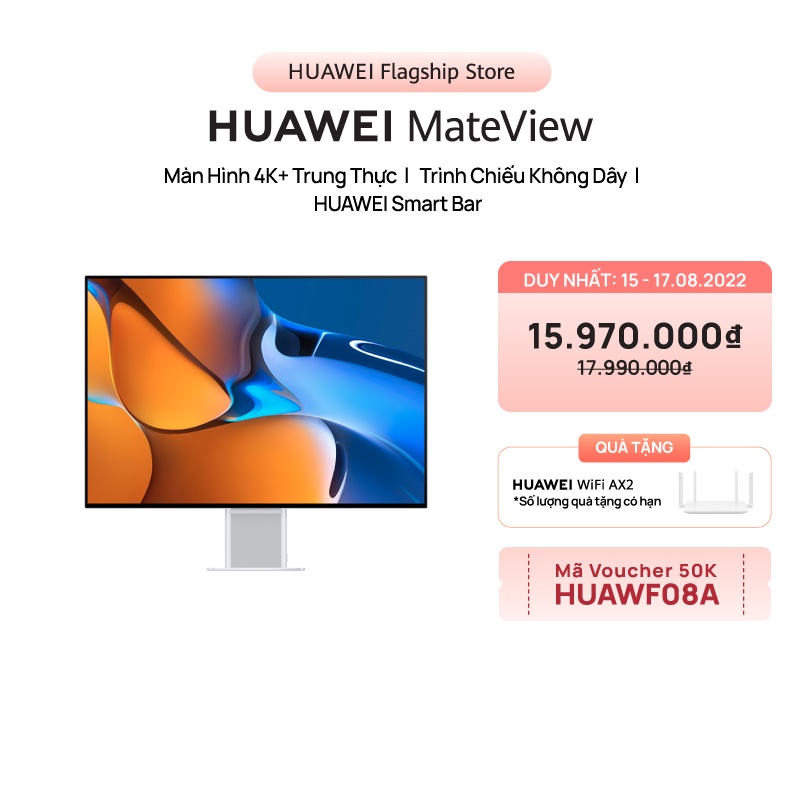 Màn Hình HUAWEI MateView | Màn Hình 4K+ Trung Thực | Kết Nối Không Dây